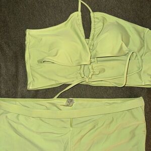 Lime Green Two-Piece Swimsuit
